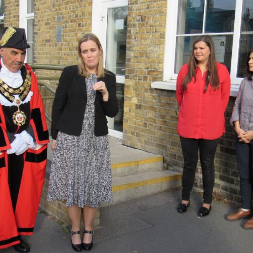 The Grand opening of our outside classroom
